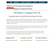 Tablet Screenshot of pawsperouspets.com